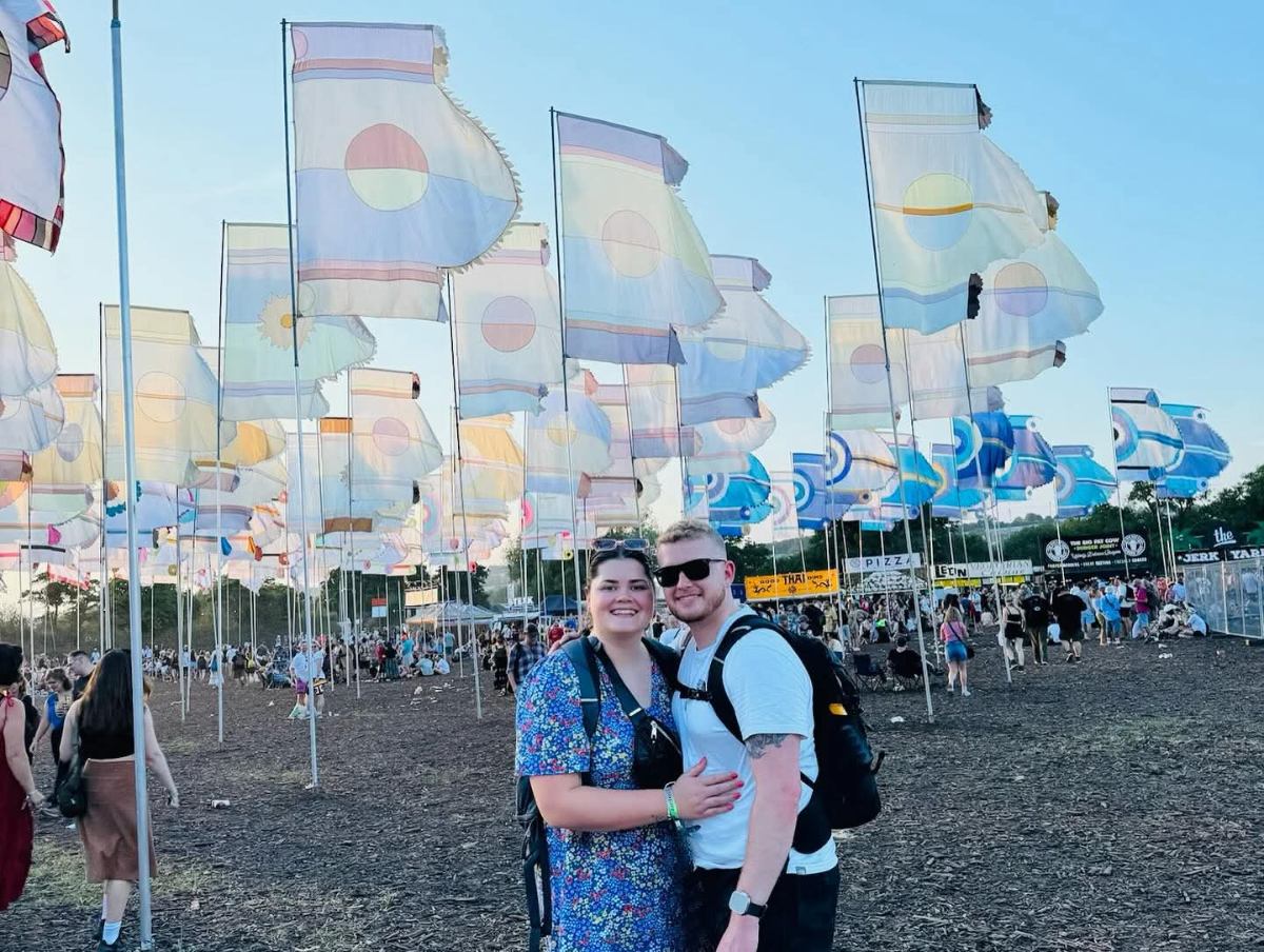 Grace and Jake at the festival