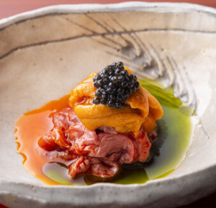 Kirazu wagyu omakase course featuring premium Hokkaido beef