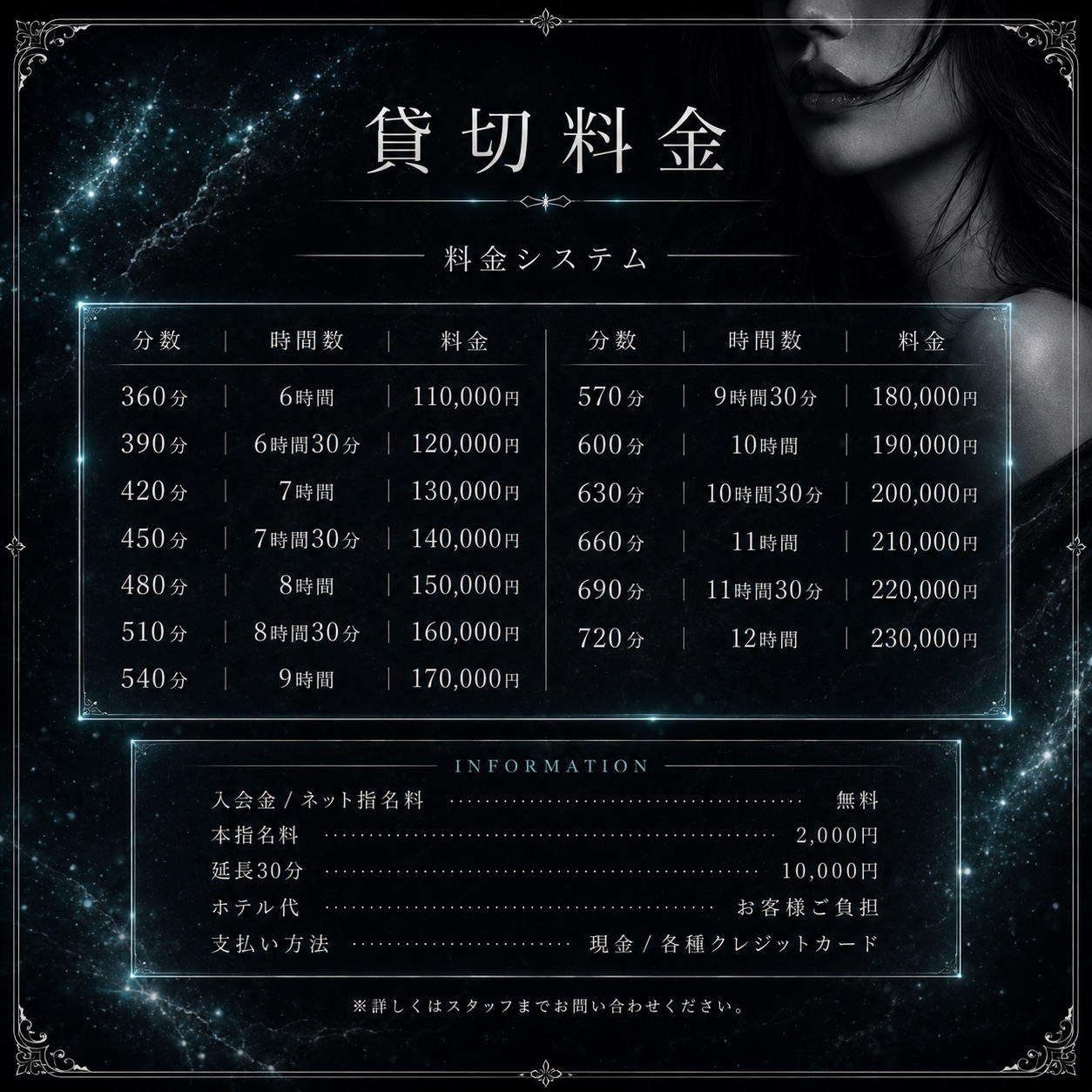 コース料金 詳細