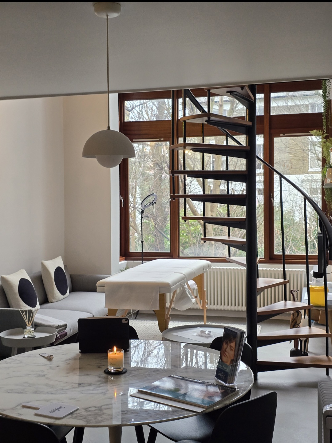 Interior of Dr Hajra Aesthetics clinic premises in Belsize Park