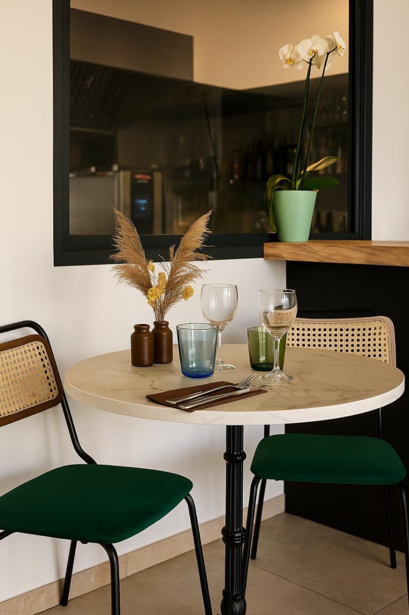 Table dressée avec élégance