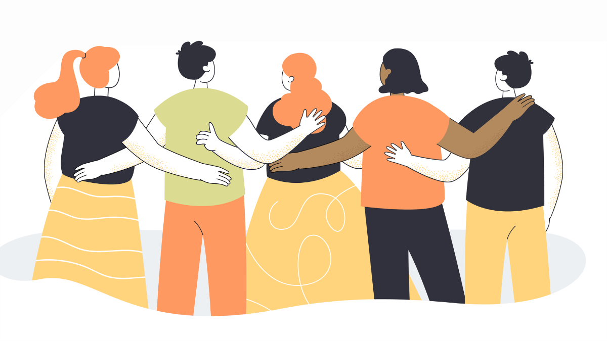 Community characters connecting