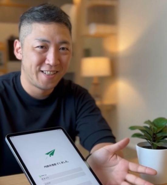 LAN配線工事の様子