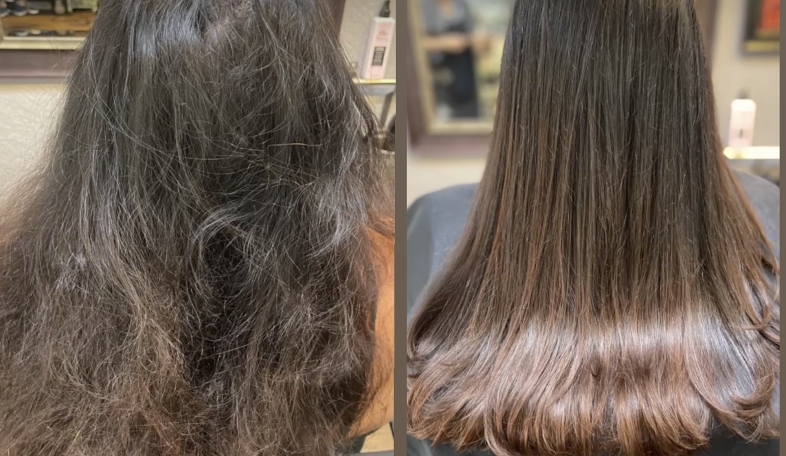 Hair extensions transformation