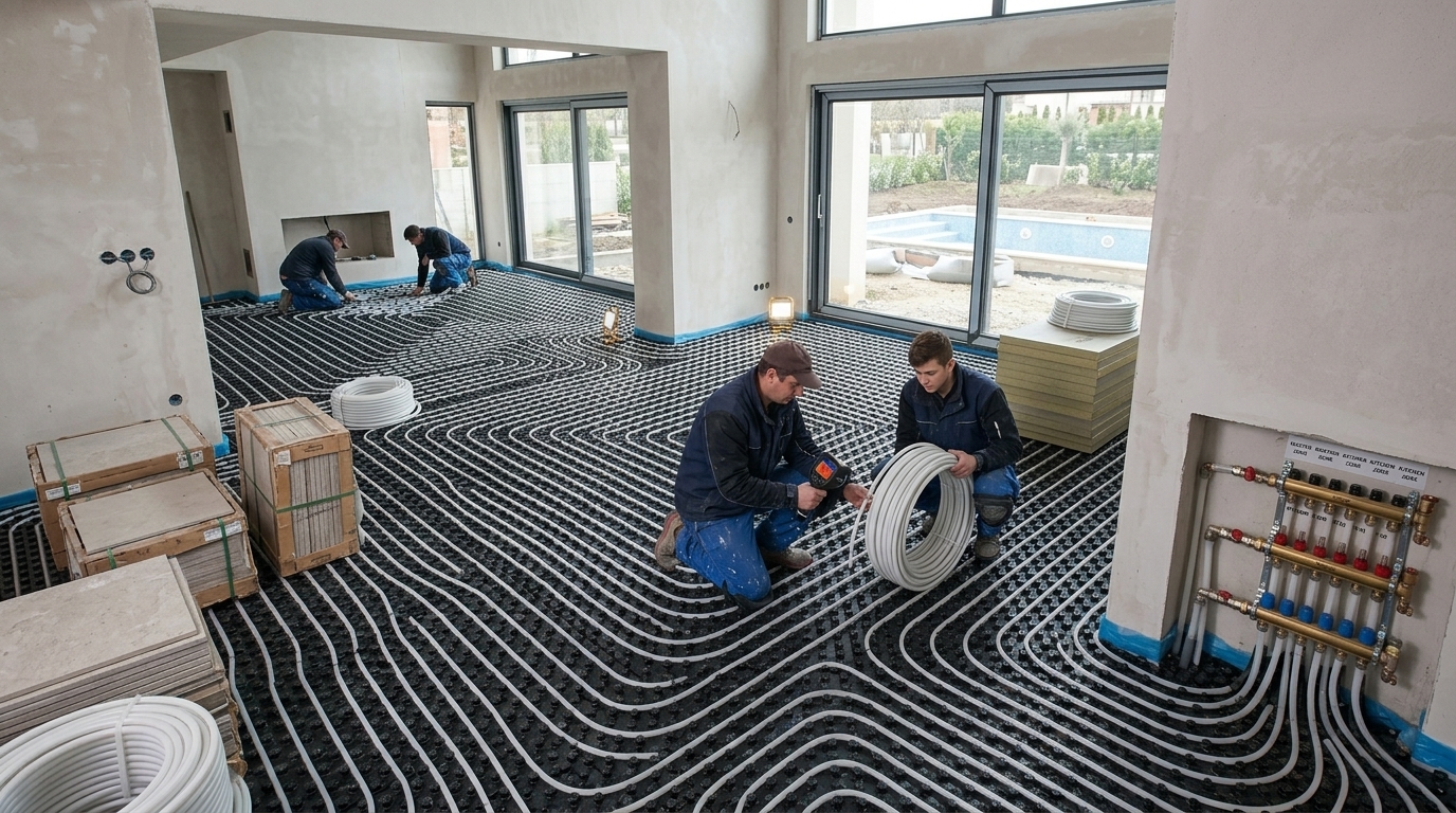 Villa Kompleksi Yerden Isıtma