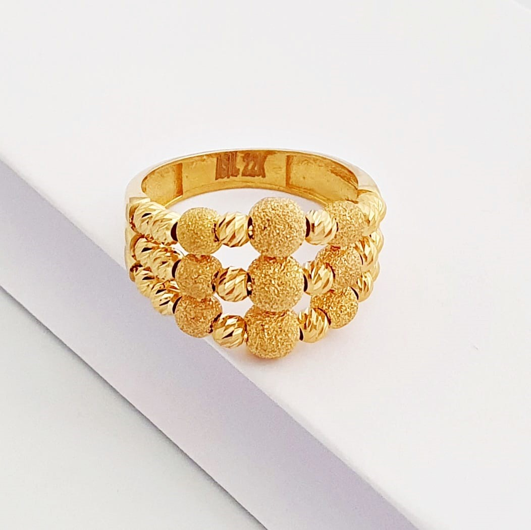 3 Kol Dorikalı 22 Ayar Altın Kadın Yüzük