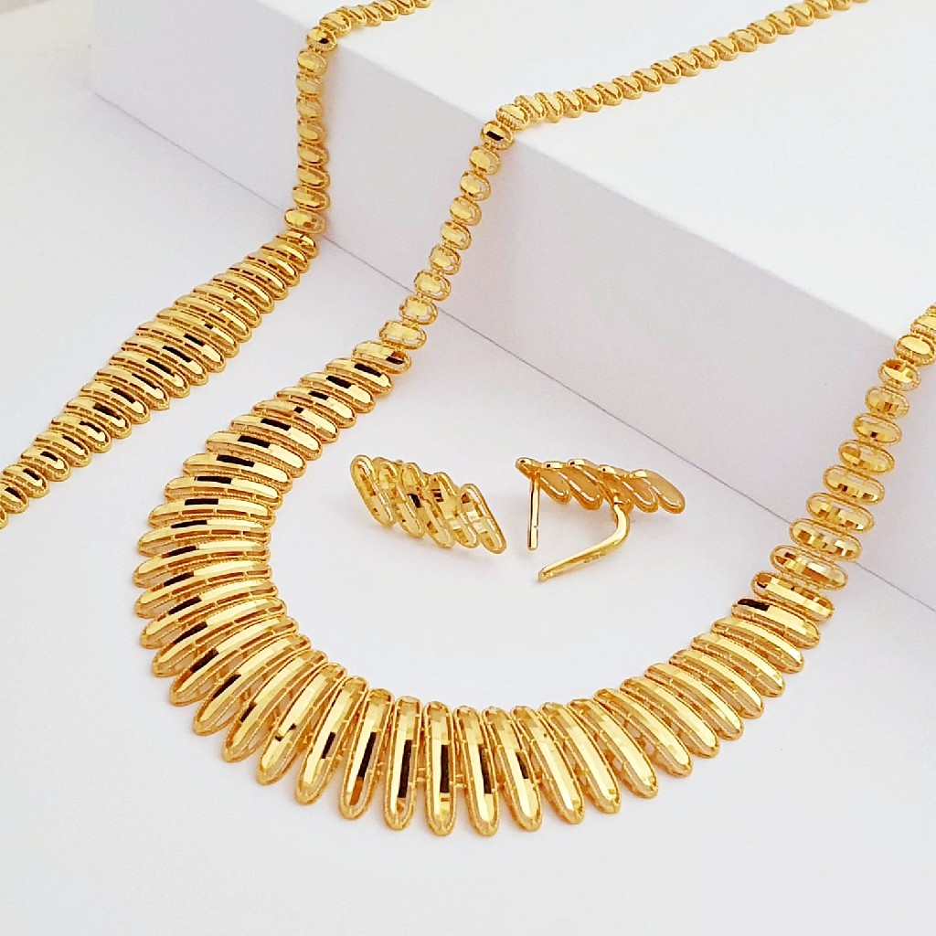 Eterna Pul Dilimi 14 Ayar Altın Takı Seti