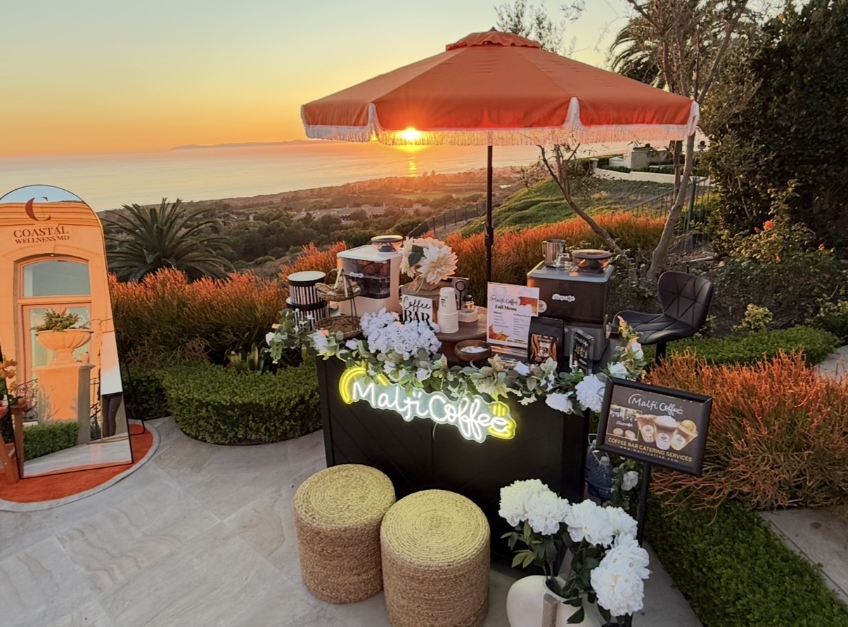 Wellness retreat beverage station