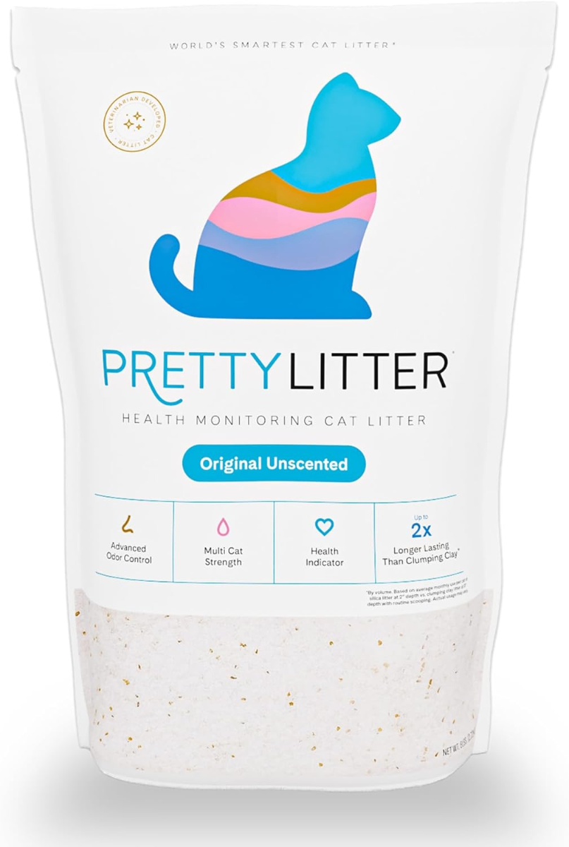 PrettyLitter Health Monitoring Cat Litter – Original Unscented, Multi-Cat Strength - Cats PrettyLitter Health Monitoring Cat Litter – Original Unscented, Multi-Cat Strength