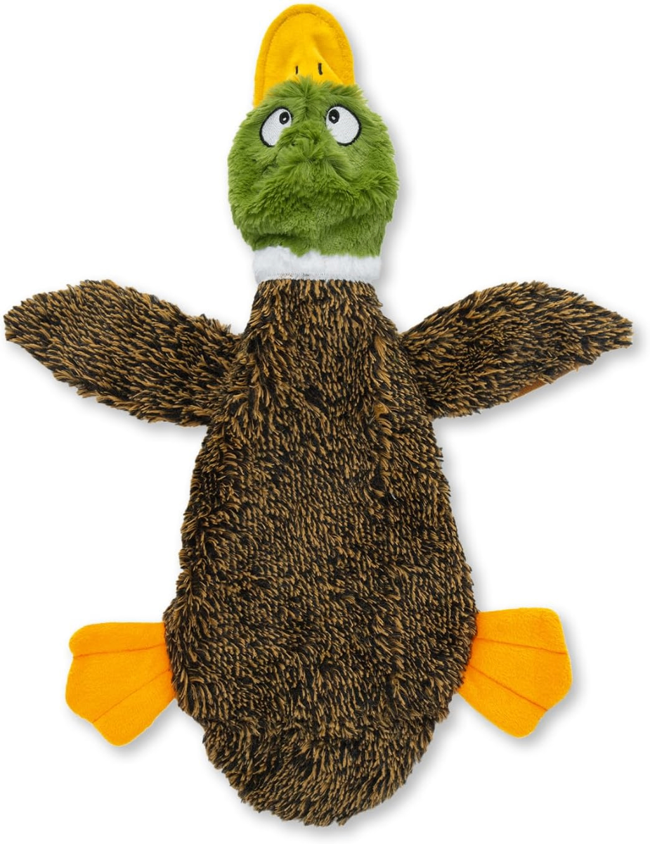 Best Pet Supplies Stuffless Squeaky Plush Duck Dog Toy – No Mess, Soft & Durable - Dogs Best Pet Supplies Stuffless Squeaky Plush Duck Dog Toy – No Mess, Soft & Durable