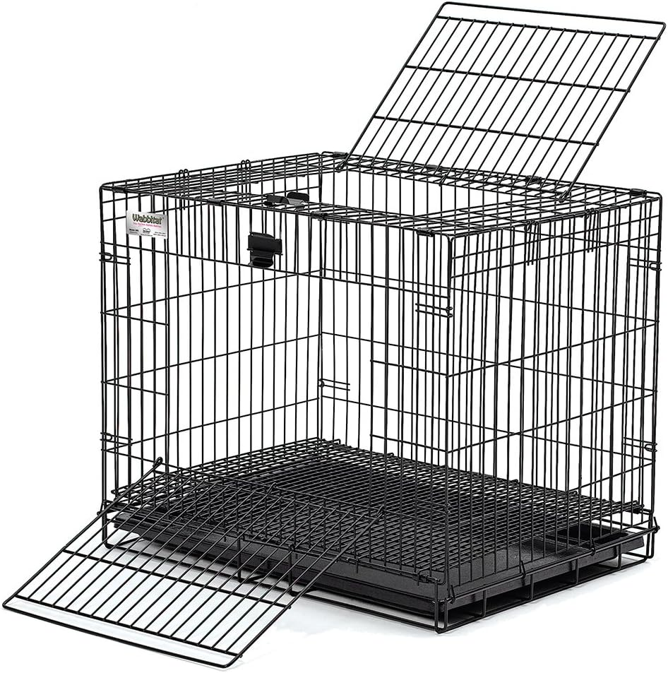MidWest Homes Wabbitat Folding Rabbit Cage – Front & Top Access, Removable Chew-Resistant Tray - Small Mammals MidWest Homes Wabbitat Folding Rabbit Cage – Front & Top Access, Removable Chew-Resistant Tray