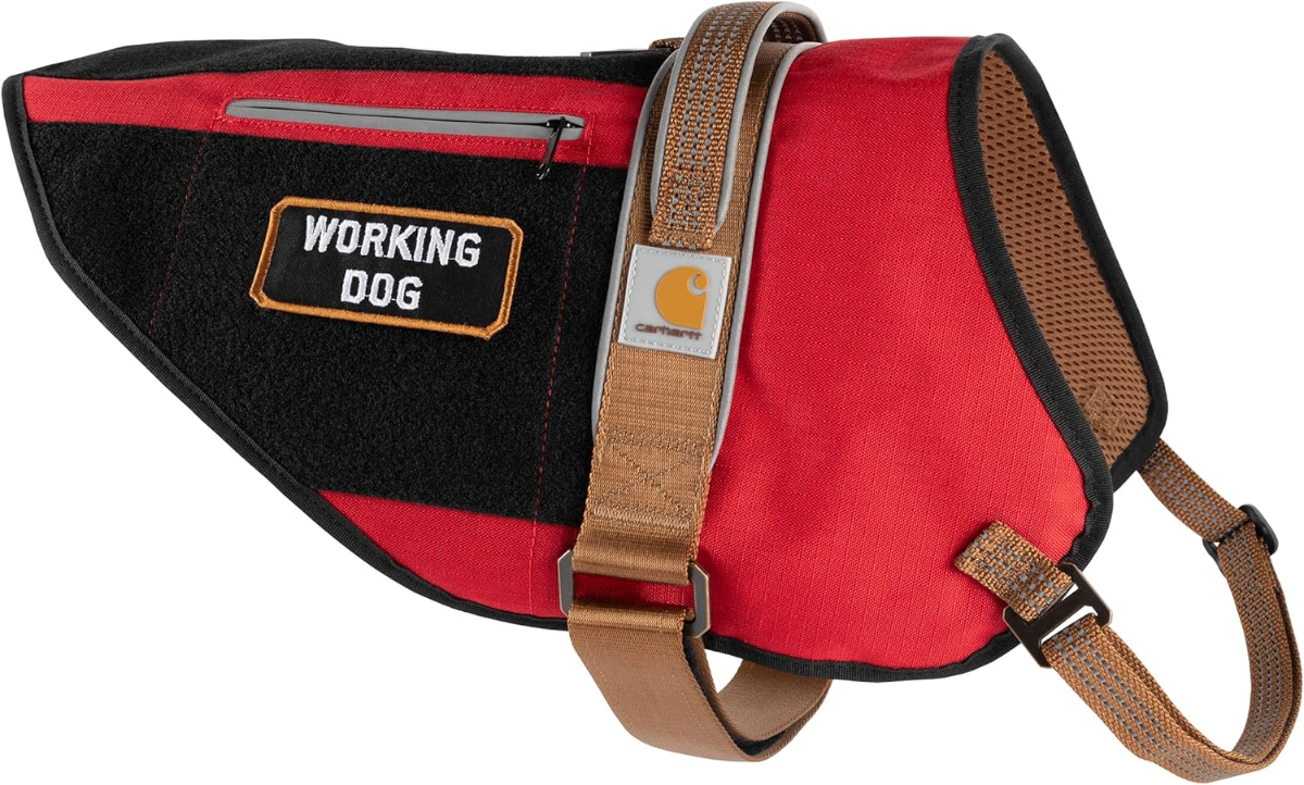 Carhartt Ripstop Service Dog Vest – Water Repellent, Comfortable Working Dog Harness - Dogs Carhartt Ripstop Service Dog Vest – Water Repellent, Comfortable Working Dog Harness