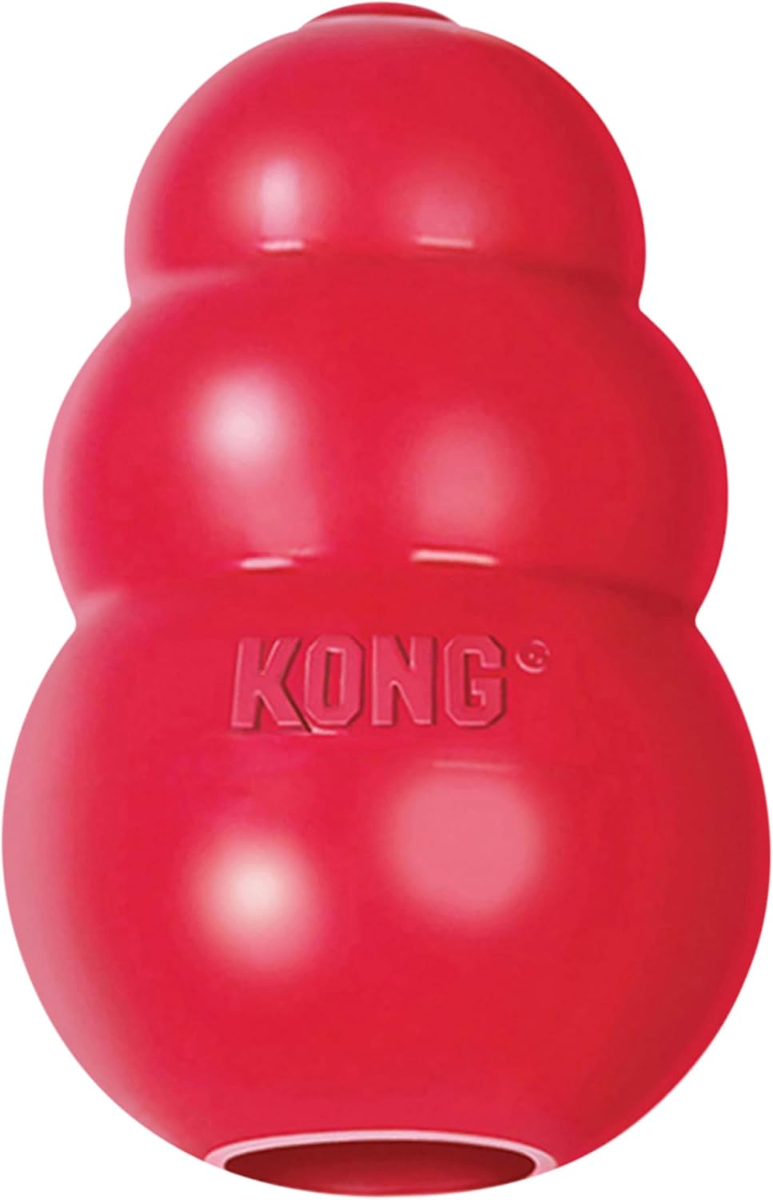 KONG Classic Durable Natural Rubber Dog Toy – Large - Dogs KONG Classic Durable Natural Rubber Dog Toy – Large