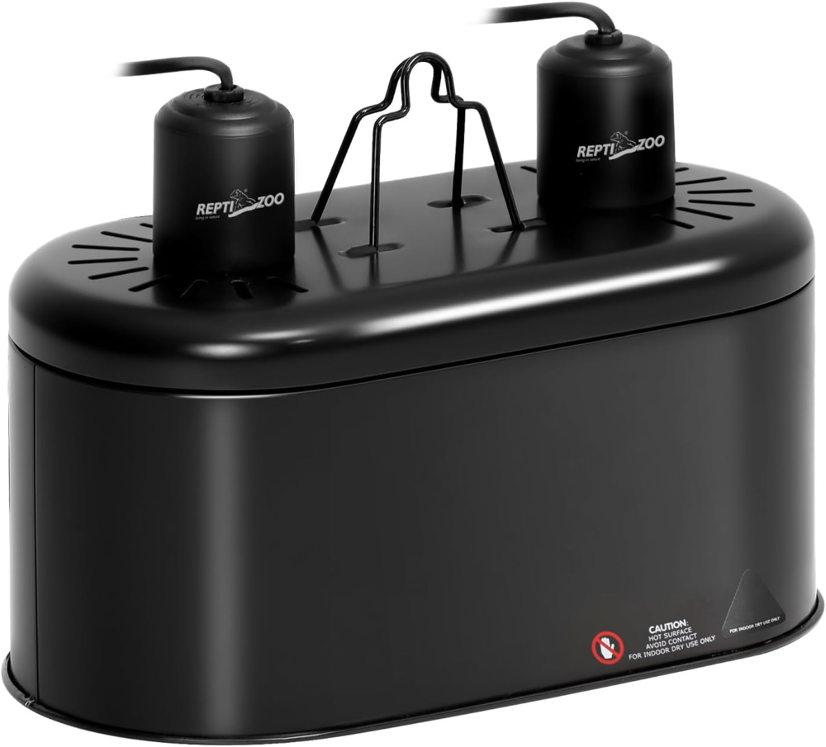 REPTIZOO Dual Lamp Fixture for Reptile Terrarium – Dual Socket Integration Design, Metal Hood - Reptiles REPTIZOO Dual Lamp Fixture for Reptile Terrarium – Dual Socket Integration Design, Metal Hood