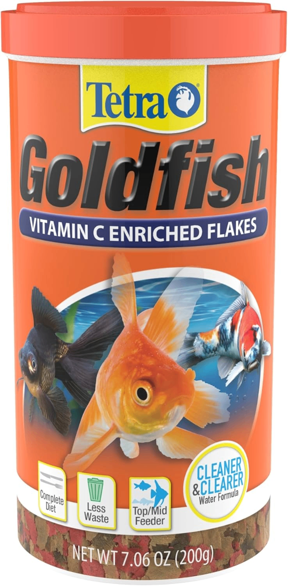 TetraFin Goldfish Flakes – Vitamin C Enriched Balanced Diet for Aquarium Goldfish