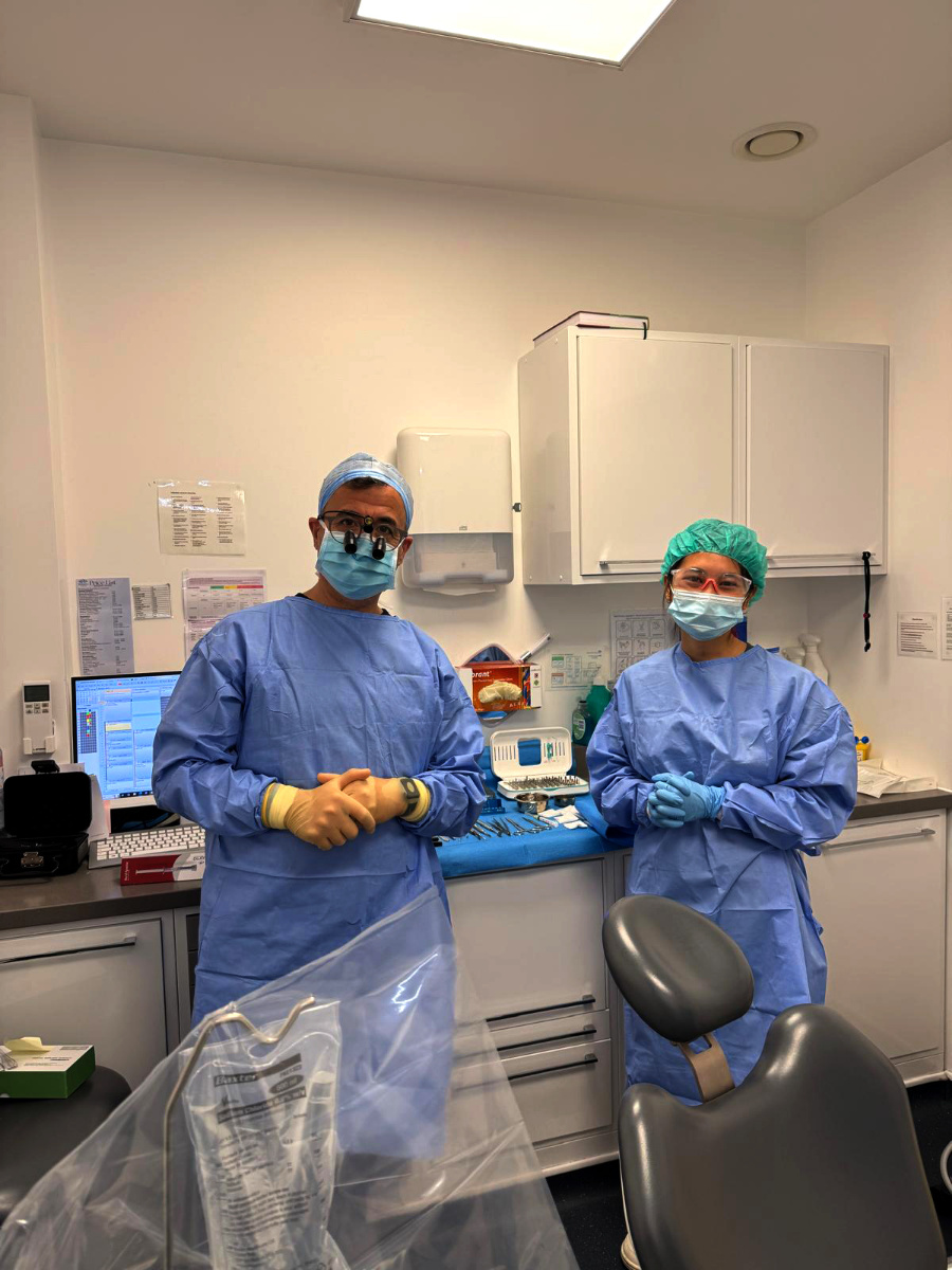 Patient-centred anxiety-friendly dental care in Chelmsford Compassionate dentist providing gentle care to relaxed patient at Beaulieu Dental