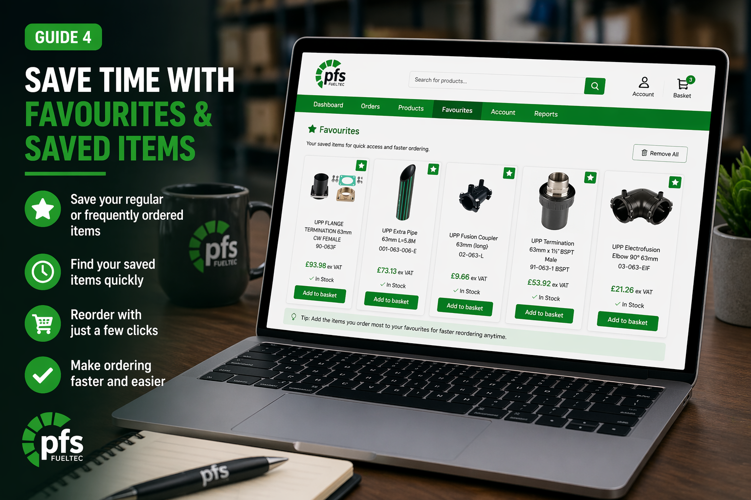 Find Parts Quickly Using Search & Categories