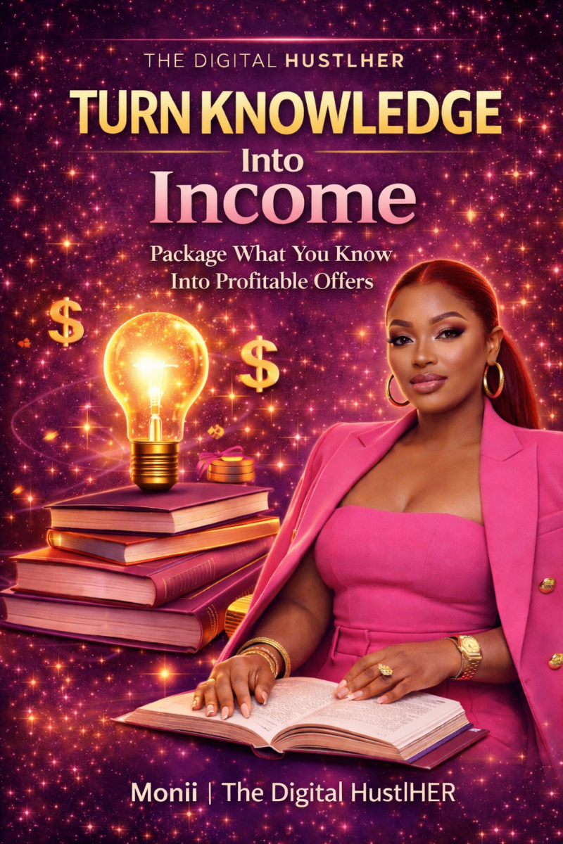 Turn Knowledge Into Income