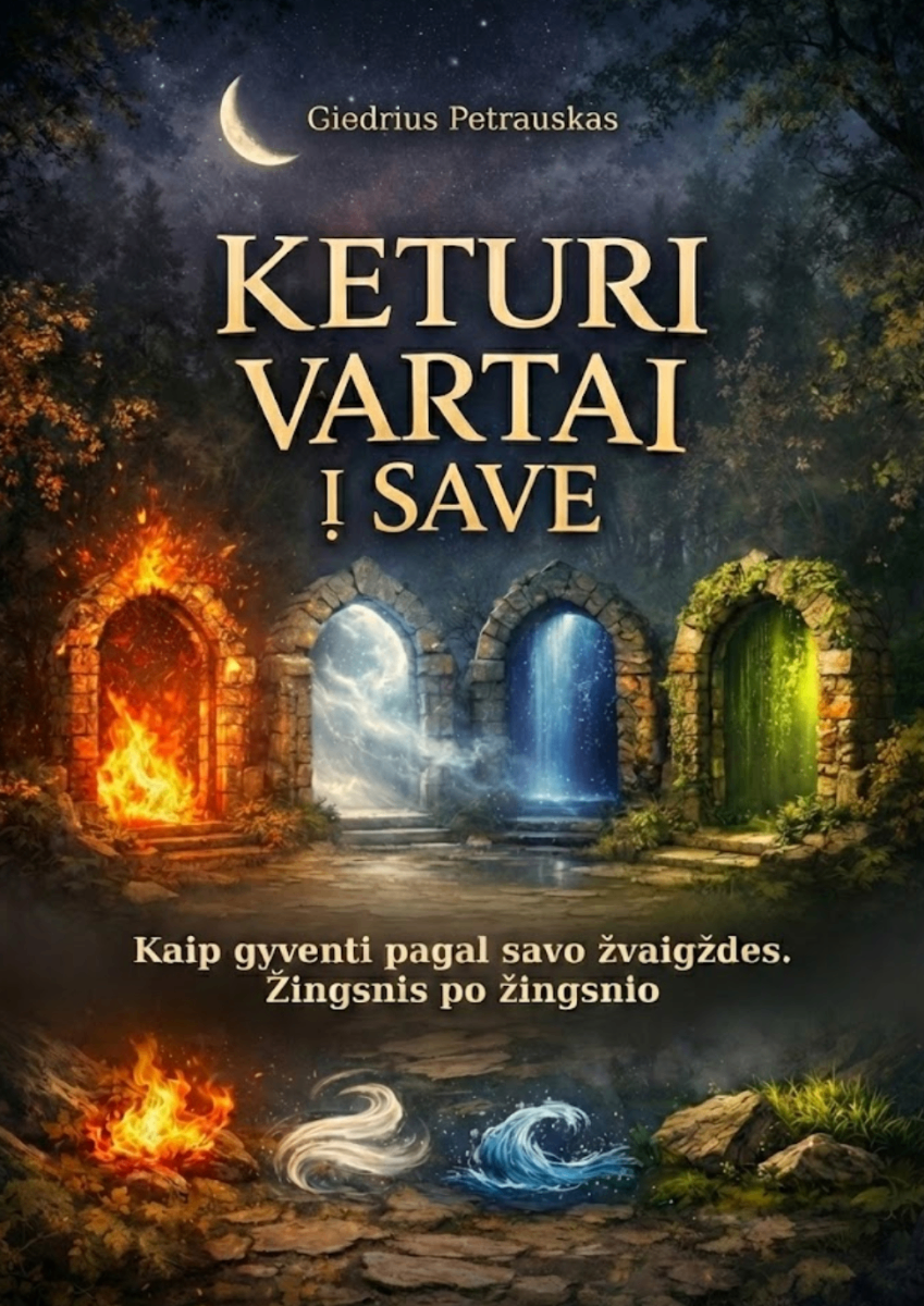 Keturi Vartai į Save knyga - astrologijos ir savęs pažinimo vadovas