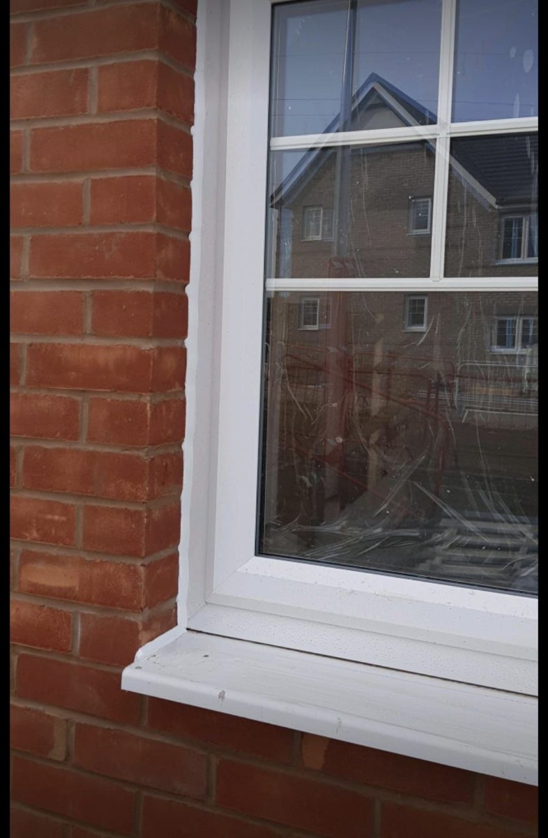 Before External UPVC Window Seal Replacement in Rochdale