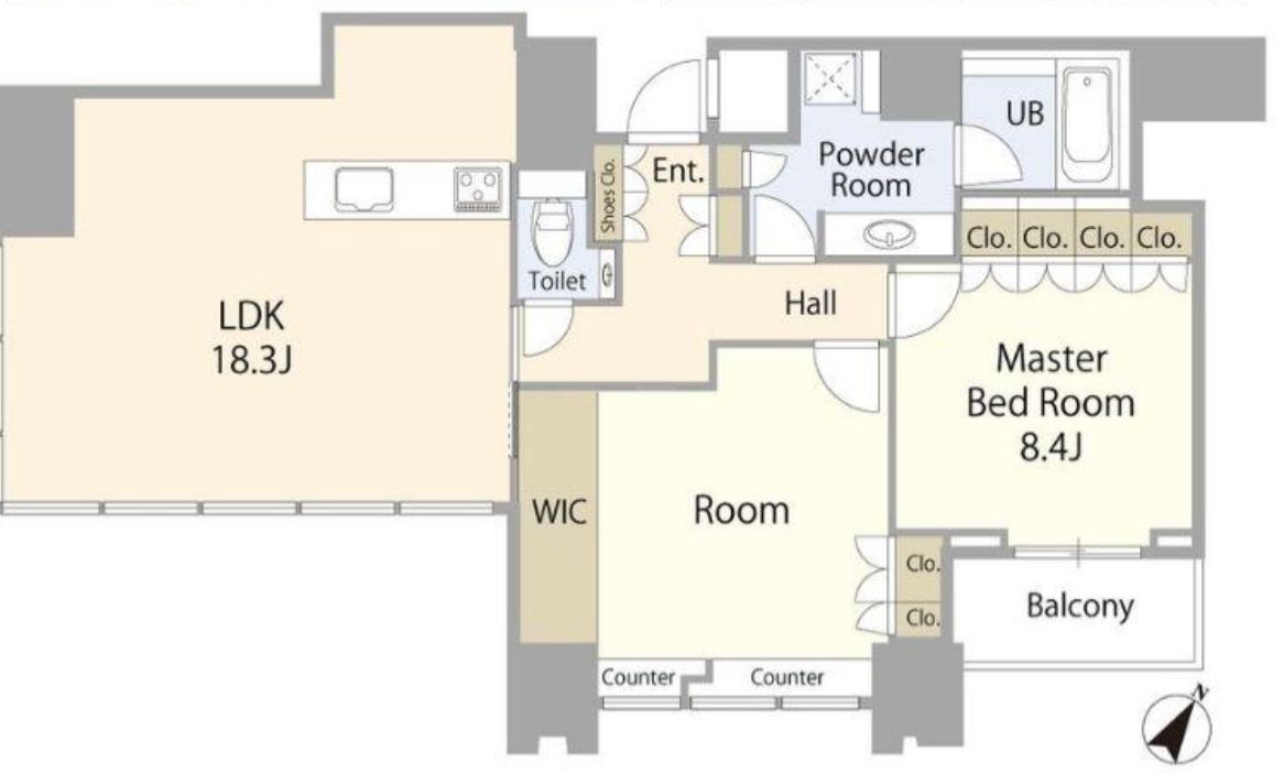 Floor Plan - 2LDK + WIC, 98.27sqm, 31F