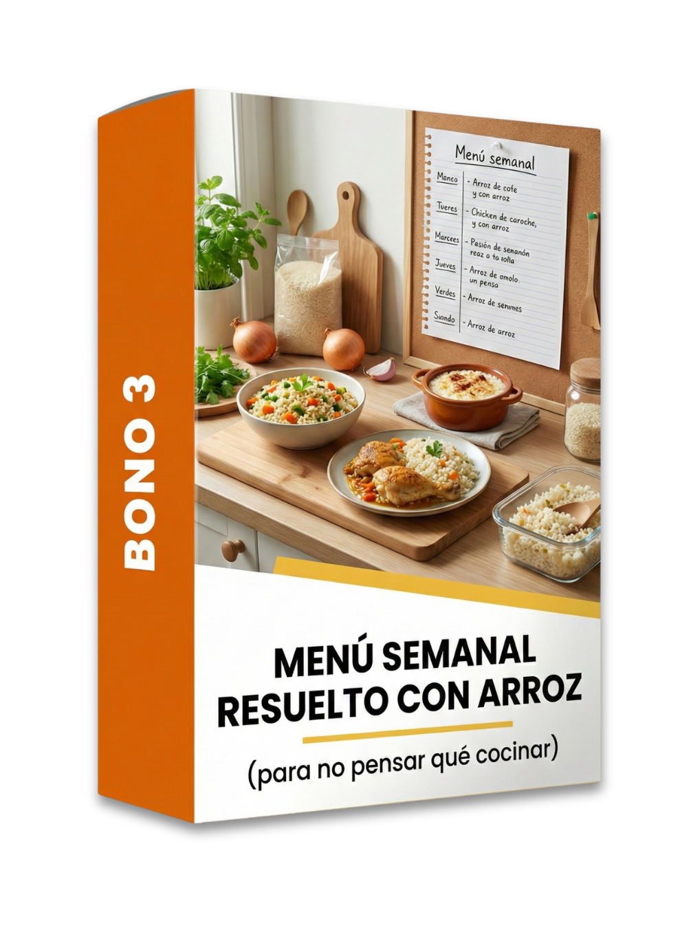 Bono #3: Menú semanal resuelto con arroz