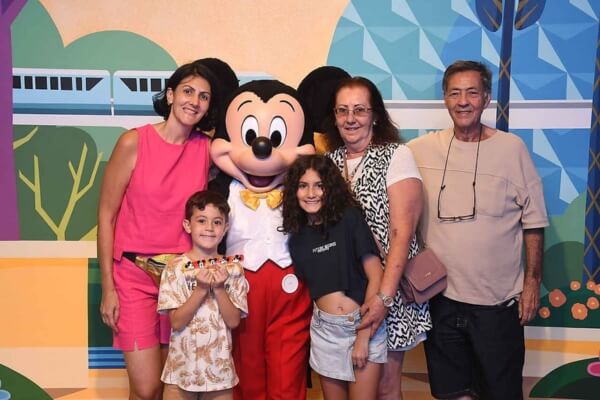 Família em passeio por Orlando