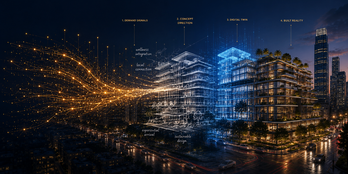 AI hotel design concept