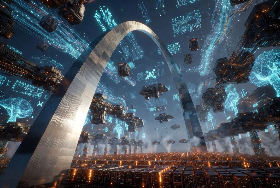 AI infrastructure background