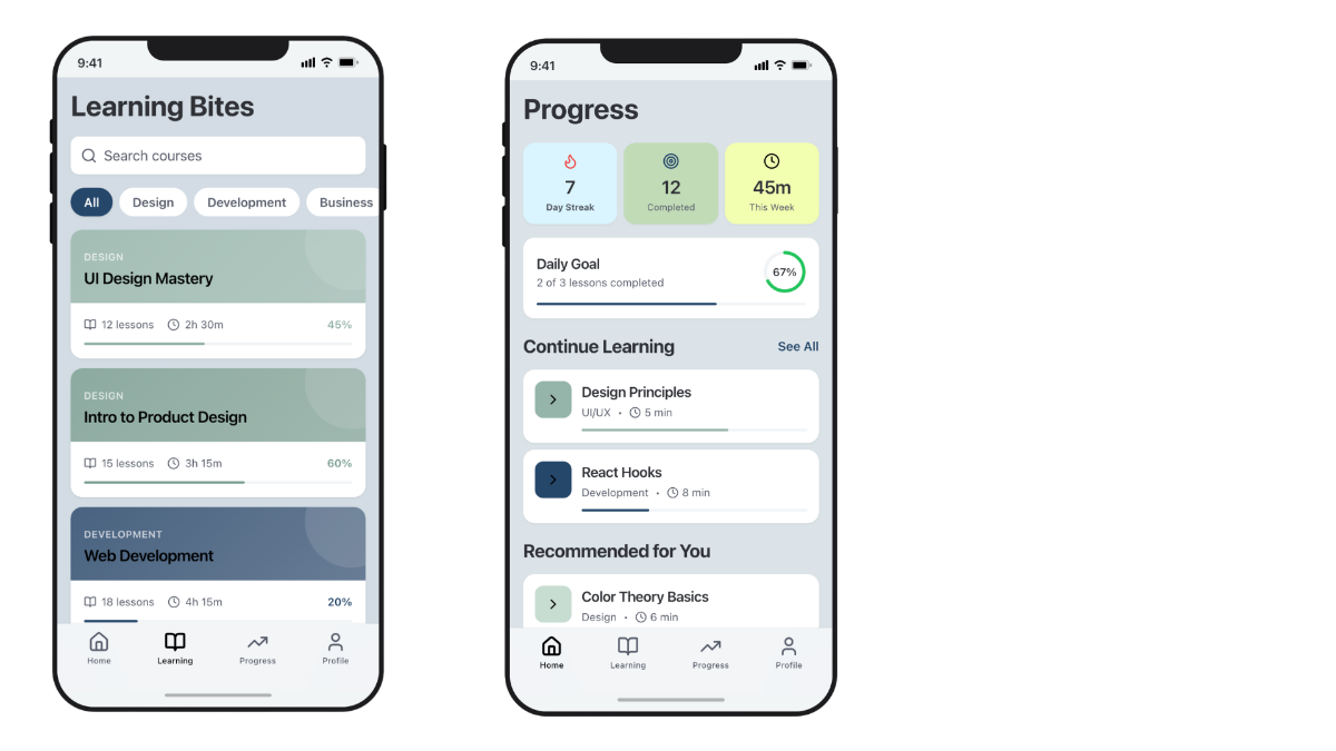 Early Iterations - Additional Screens