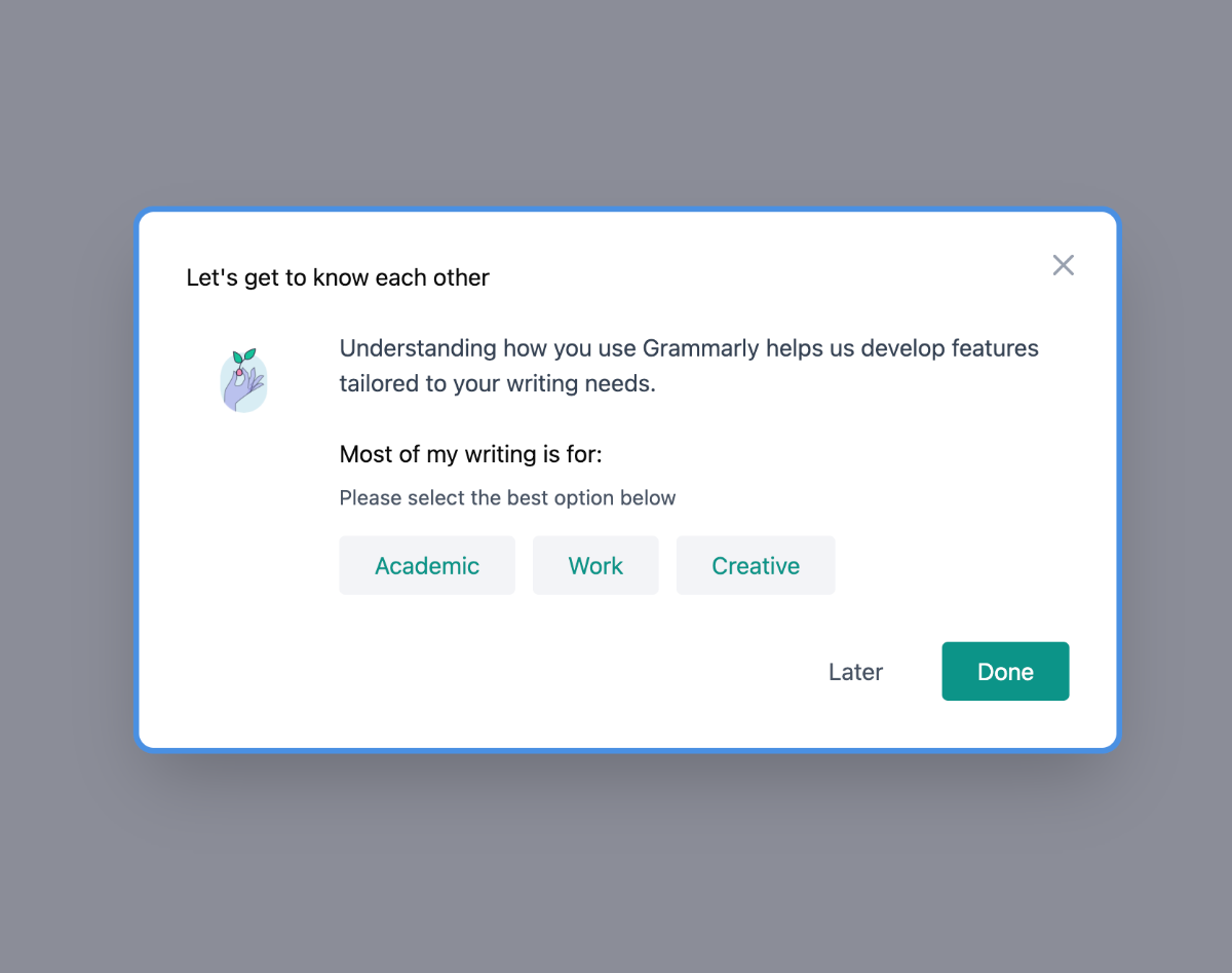 Grammarly Design Process Visual