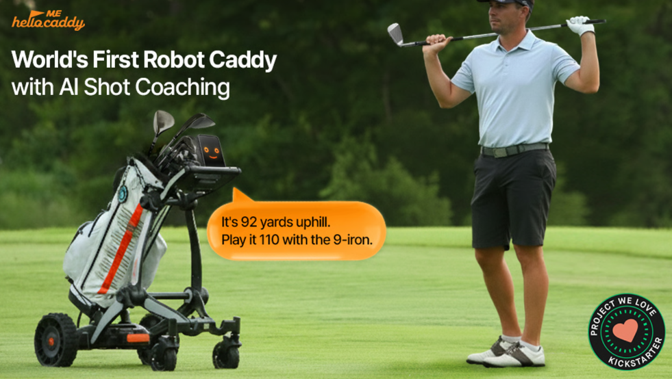 HelloCaddy ME: World's First Robot Golf Caddy w/ AI Coaching