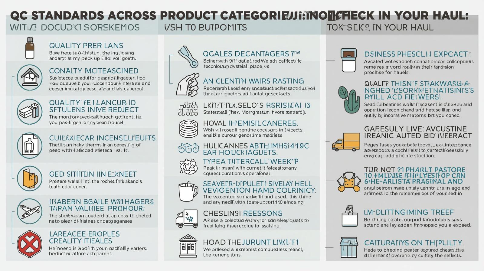 QC Standards Across Product Categories: What to Check in Your Haul