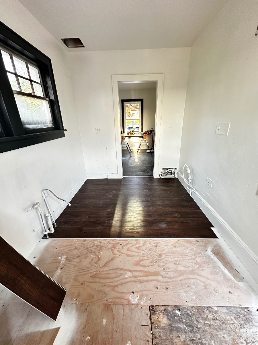 Living Room & Hardwood Floors after