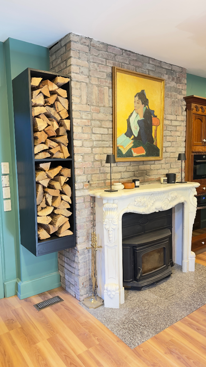 Custom Fireplace Build after