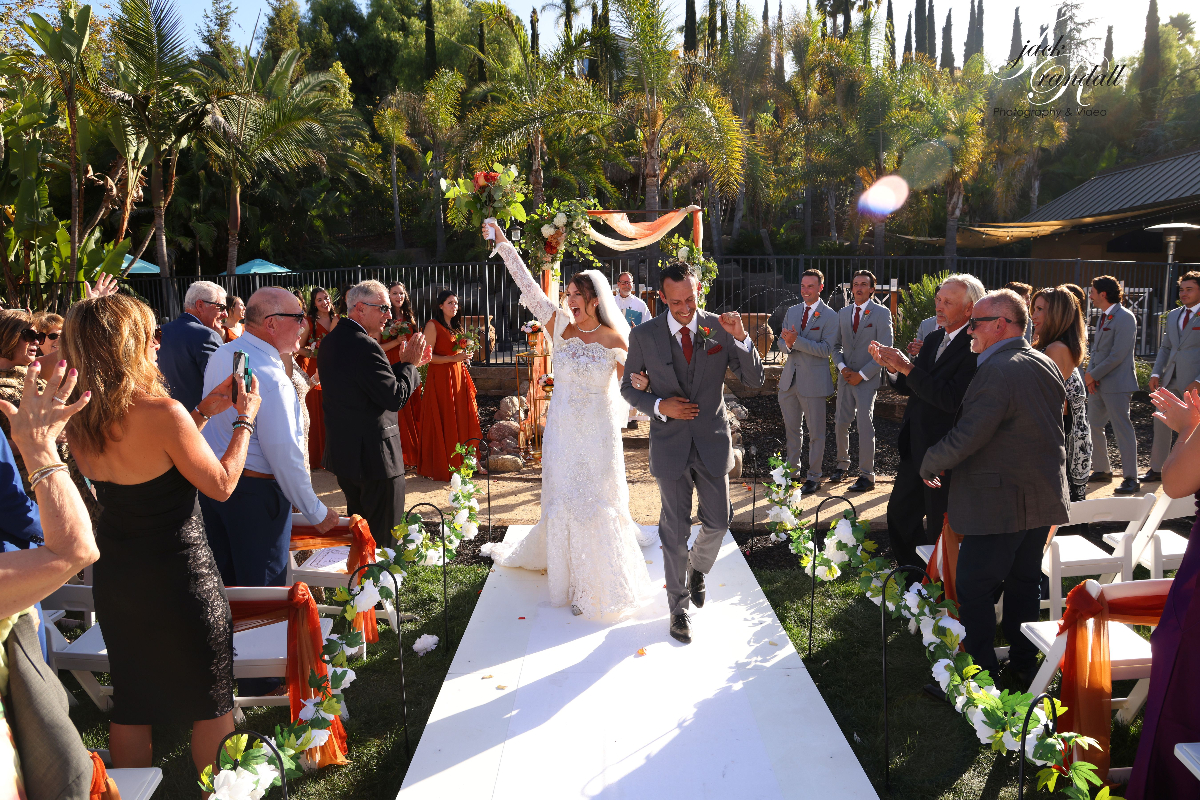 Elegant wedding setup