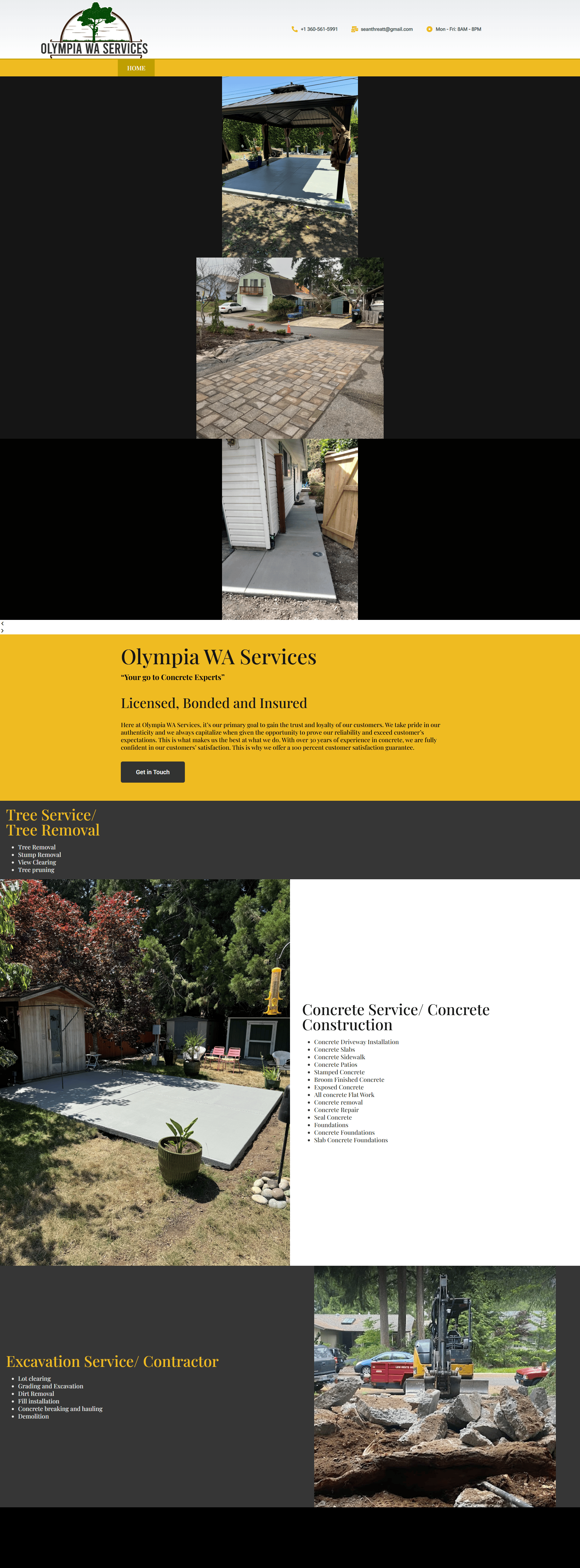 Before: DIY website with no structure