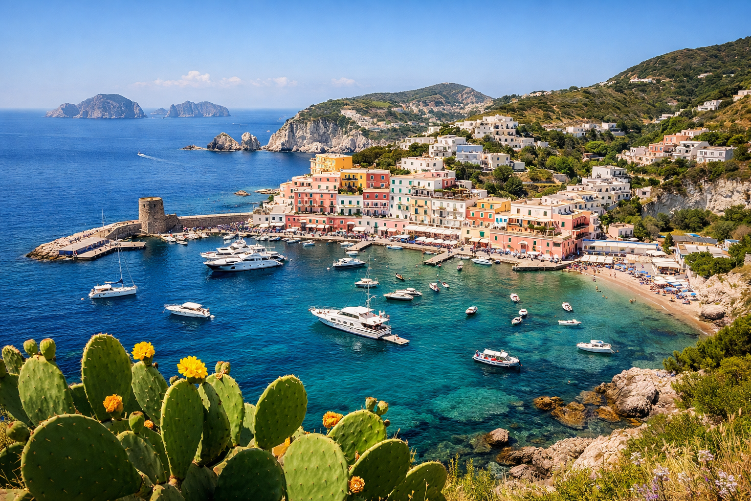 Falesie di Palmarola, arcipelago pontino