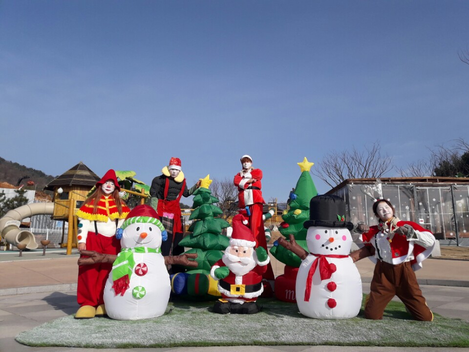 풍선아트와 키다리삐에로