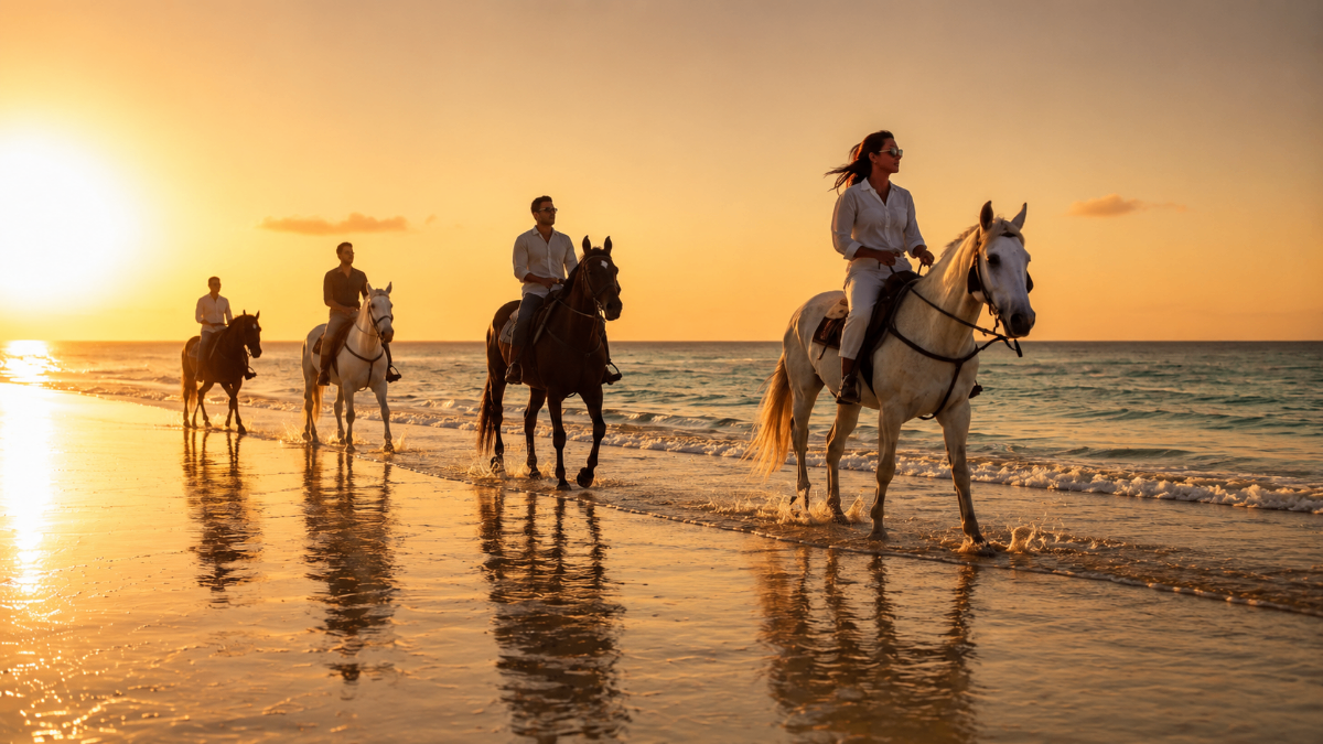 Liberté saharienne : Balade à cheval sur les plages sauvages de Dakhla, Maroc.