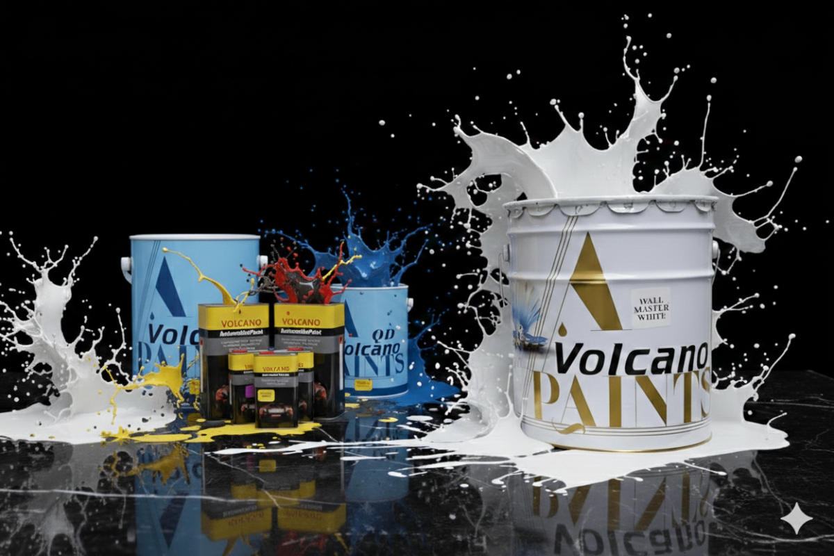 Volcano Paints Background