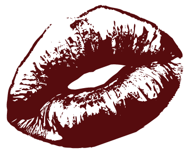 Seduction lips illustration