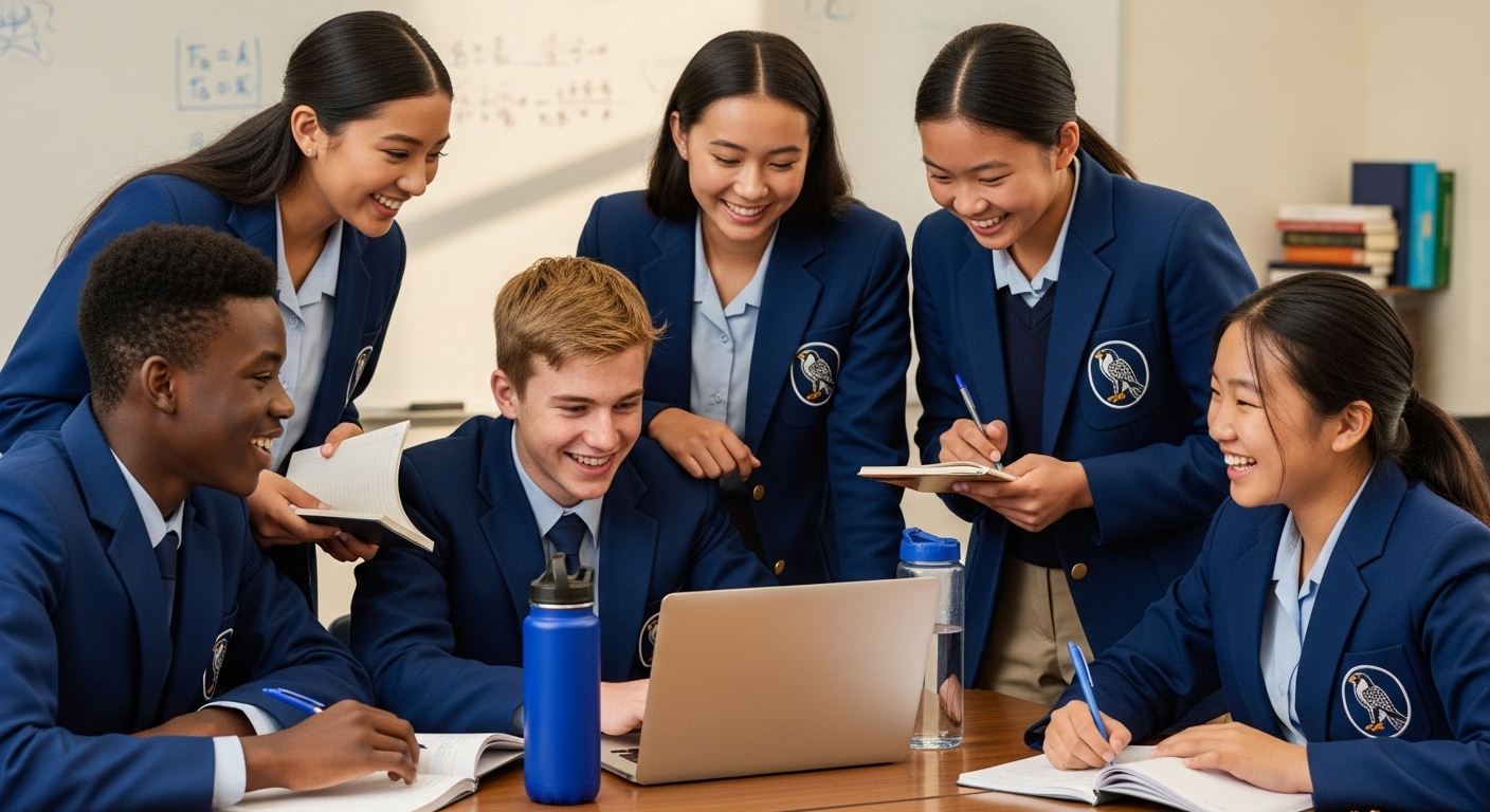 Middle School Students in Discussion