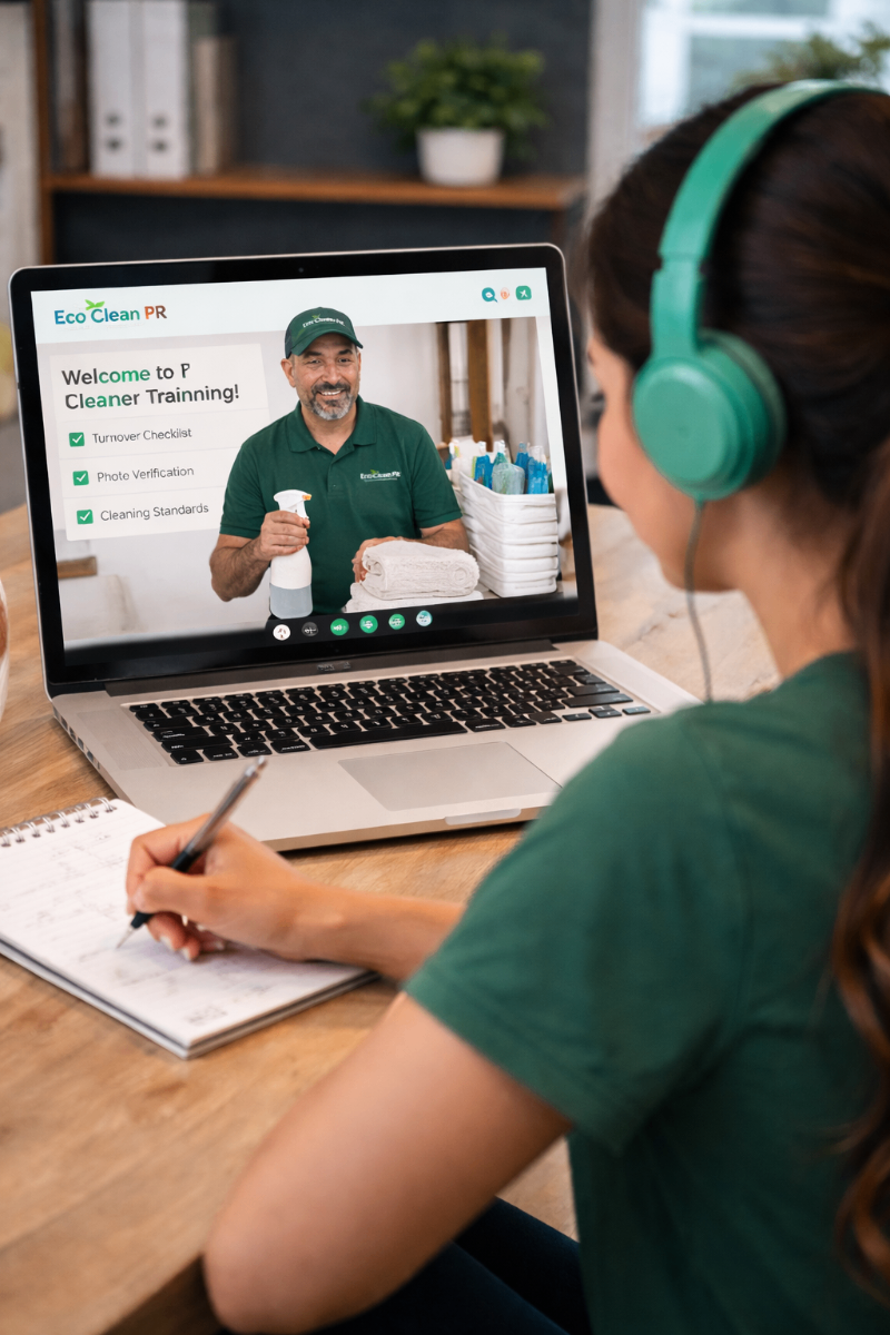 Eco Clean PR team making beds