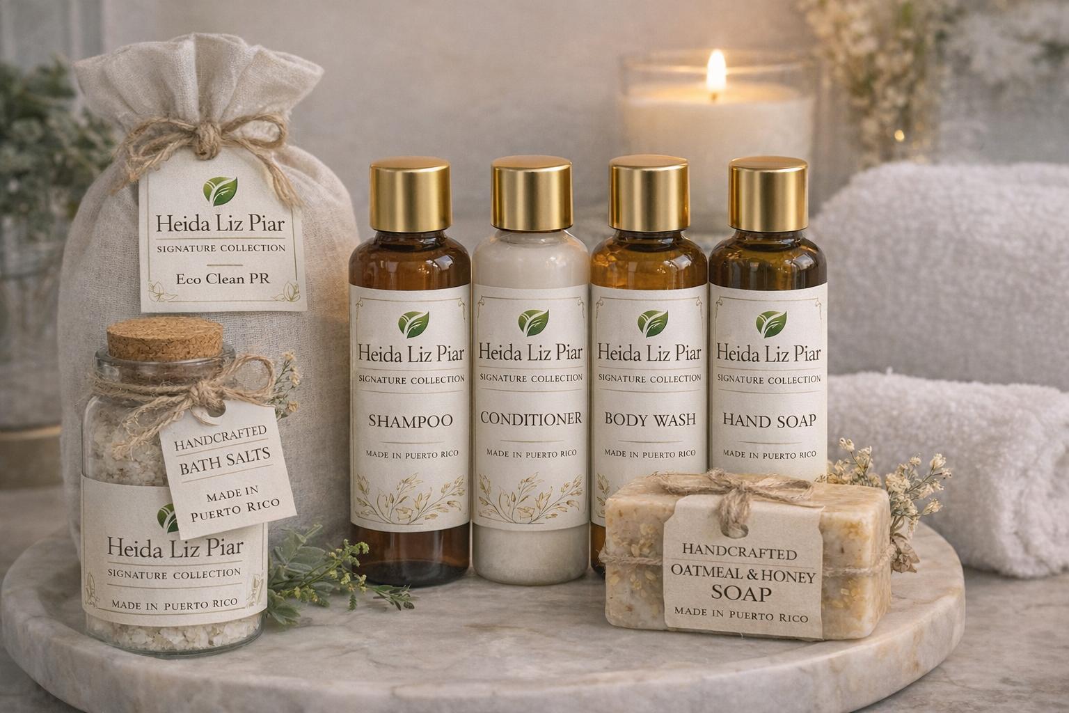 Signature Amenities - Bathroom Setup