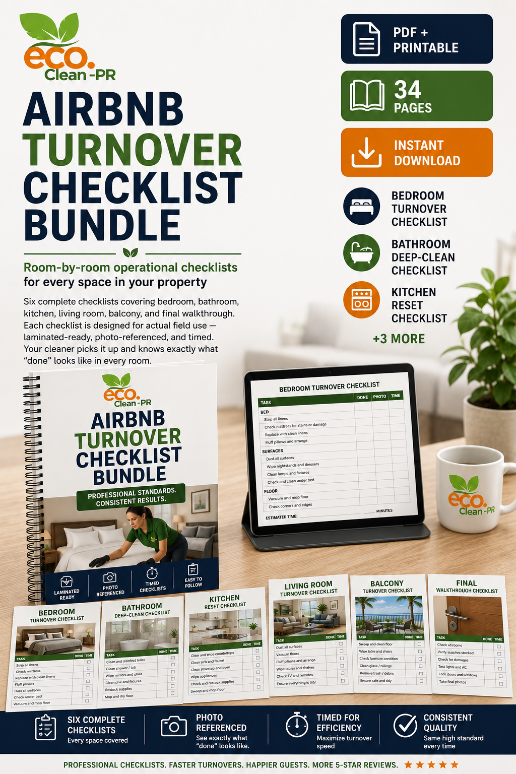 Airbnb Turnover Checklist Bundle