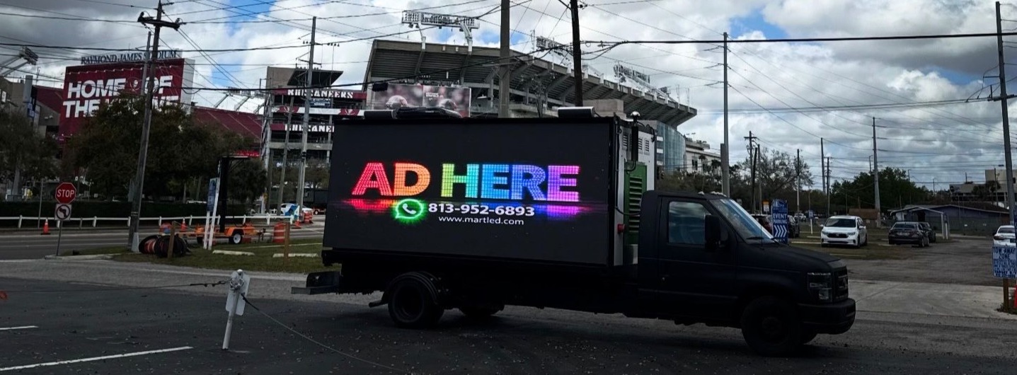 MartLed truck — your ad here