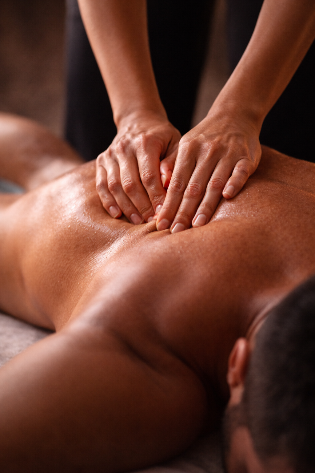 Cliente satisfeita após sessão de massagem no Spa Egípcio