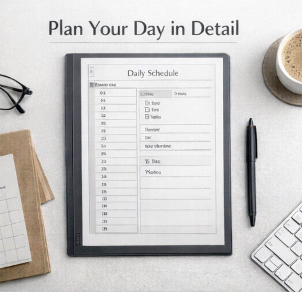 Daily Planner Template for reMarkable 2 Daily Planner Template for reMarkable 2