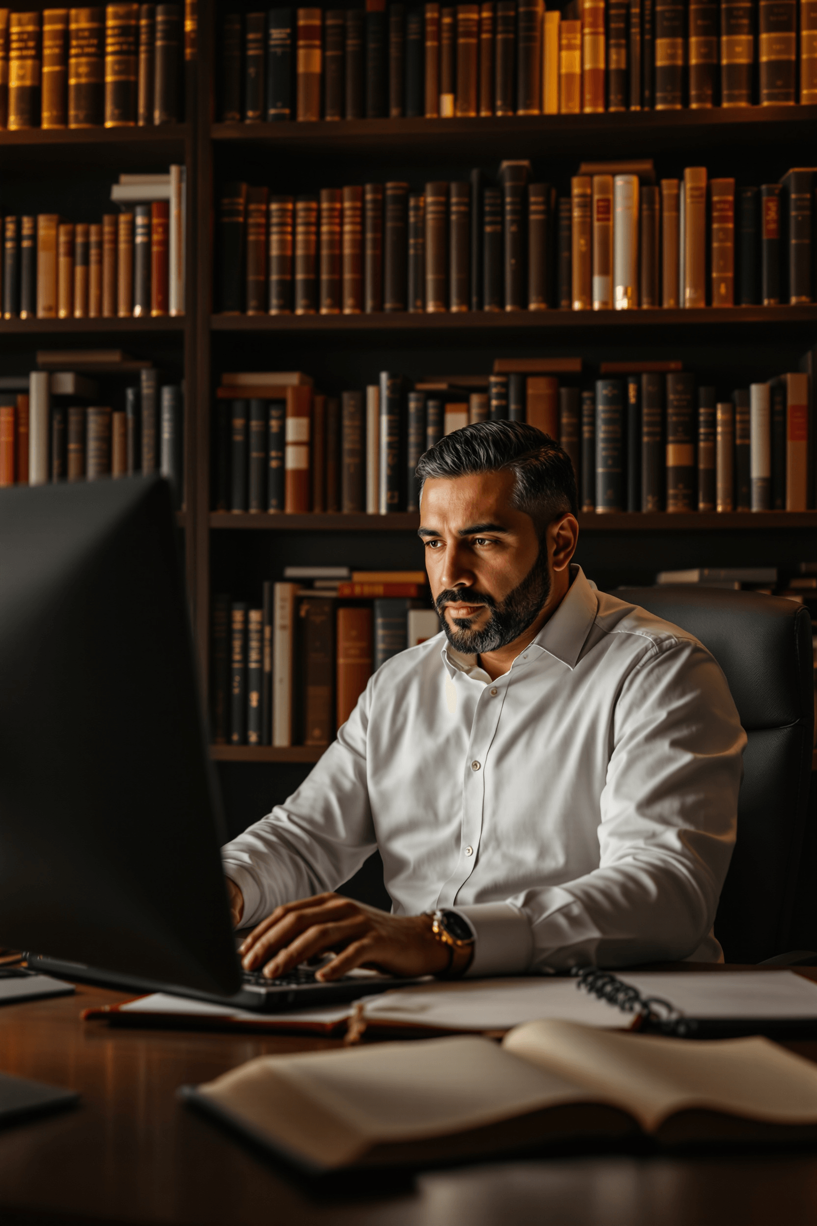 Pastor usando tecnología IA